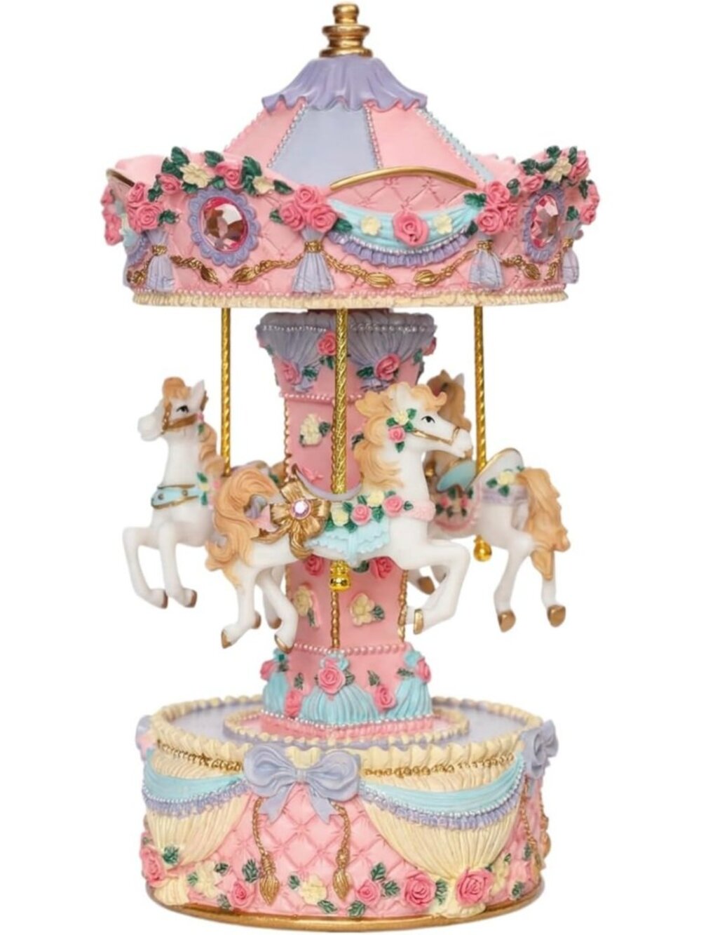 Vintage Carousel Horse Music Box - Rotating Horse Musical Figurine Carrusel De
